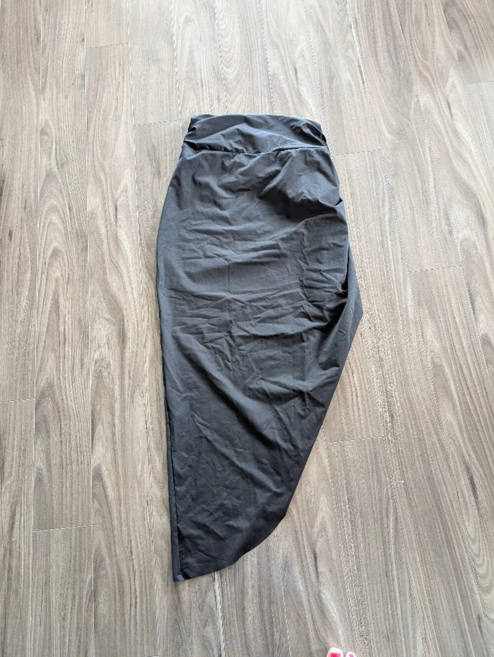 SKIMS Black Side-Knot Swim Sarong (Size Medium)